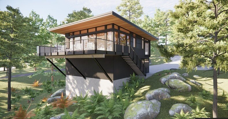 Perched on the rocky bluffs of #OrcasIsland, our #MCT_OrcasIslandHouse is a 5-acre gem offering panoramic views of the Salish Sea and Mt. Constitution. Envisioned as a serene retreat, the guest house showcased in these renderings was&nbsp;the first p