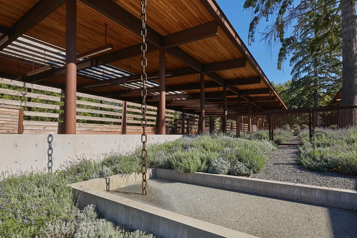 The beautiful landscape at our #MCT_IslandEquestrian estate is in full bloom during these warm summer months. Swipe to see some detailed shots of how the lush foliage pairs with the textured architectural elements throughout the 5-acre grounds on Mer