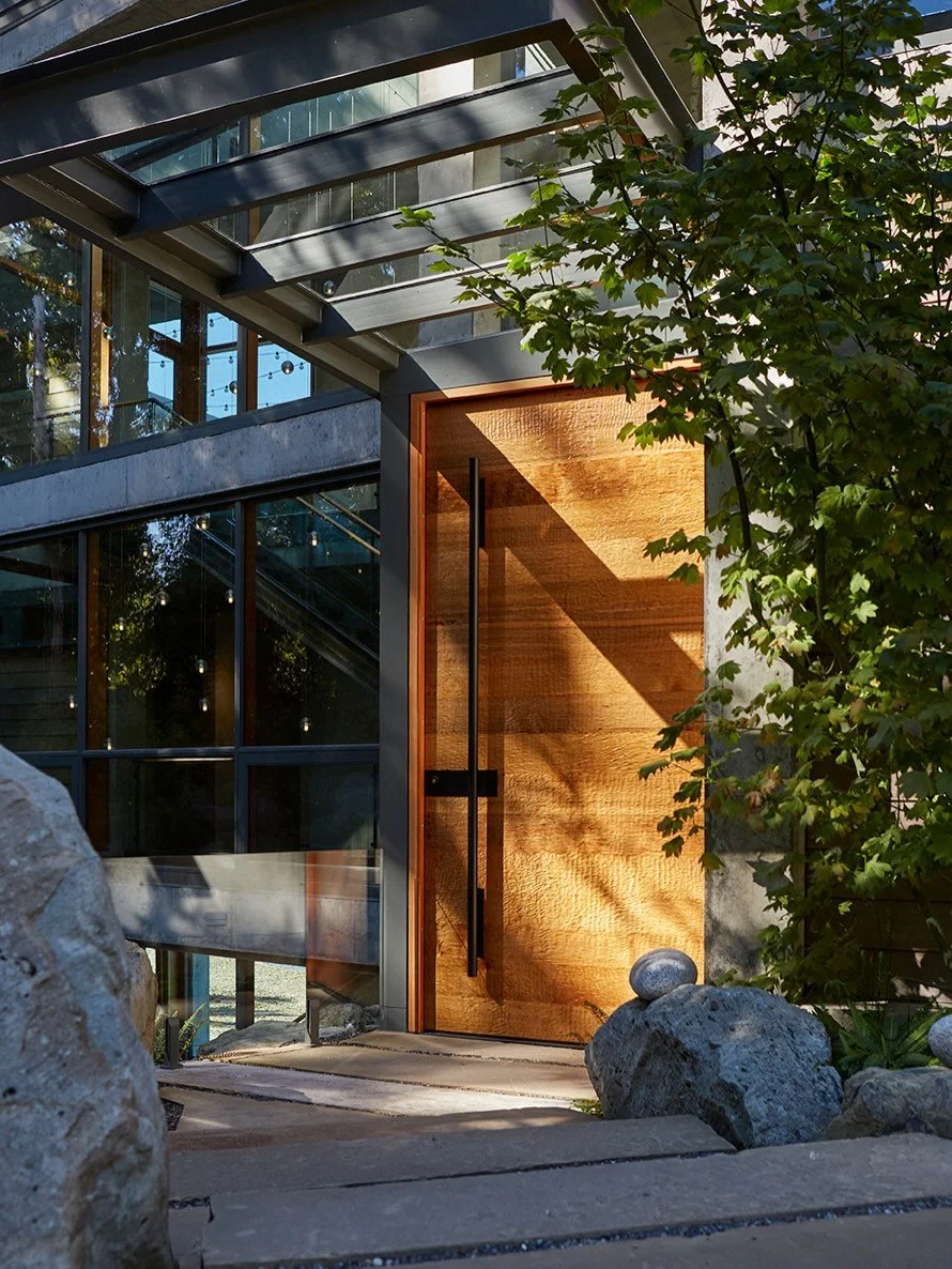 January takes its name from Janus - the Roman god of Thresholds, Doorways, and Beginnings; a moment of transition and passage into the new year.
&nbsp;
At #MCT_BayHouse, that idea takes architectural form in the entry - a towering adze-textured wood 