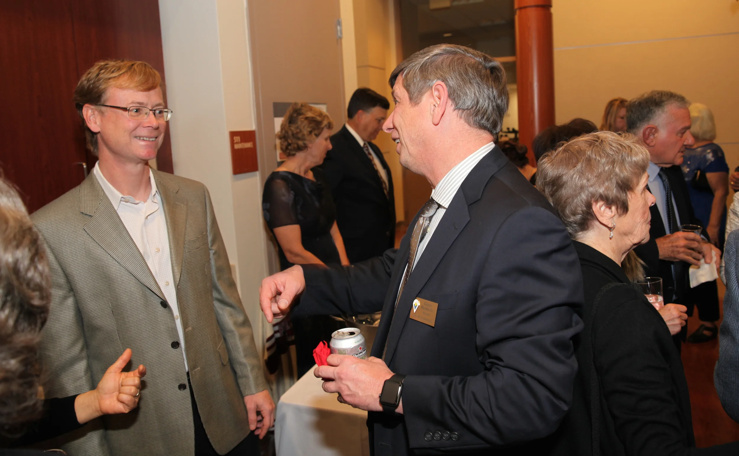 Steve Meier and Mayor Glenn Hendricks
