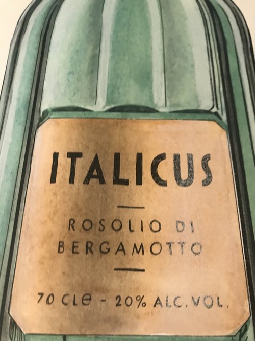 Пару постеров старой рекламы алкоголя. Ликер Italicus Rosolio di Bergamotto