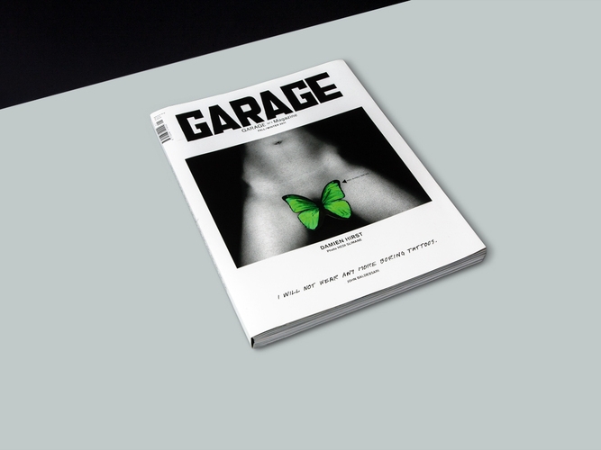 Garage Magazine Mo Coppoletta versatility has allowed him to interpret his designs in different fields including art, fashion and music. In 2011 he collaborated with Damien Hirst, turning two of Hirst drawings into tattoo designs at first and then tattooing themforthe glossy GARAGE magazine. LEARN MORE...