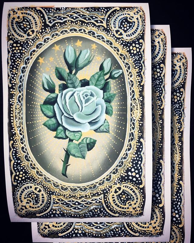 &ldquo;ROSA MISTICA&rdquo;prints available. 
10.5 x 16.6" Fine Art Gicl&eacute;e print Limited Edition of 25 prints numbered. 
Printed on Hahnem&uuml;hle German Etching.
Link in bio to purchase
#artprints #rosamistica