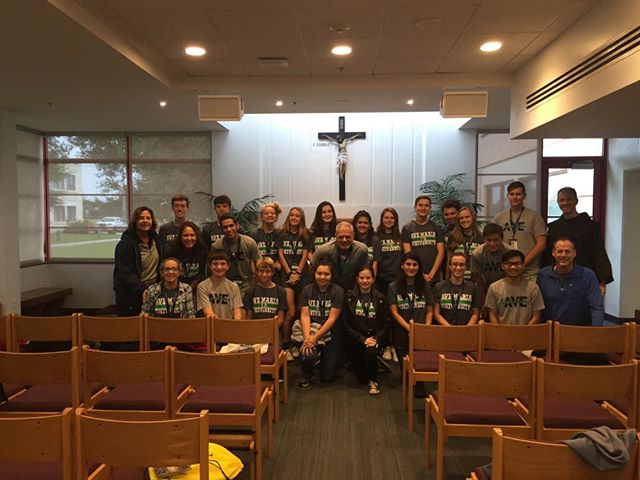 Thank you Ave Maria University for an amazing retreat! Mary, Fr. Rick, Fr. Joe, and AMU students showed and shared the teachings of the Gospel with us this weekend✝️