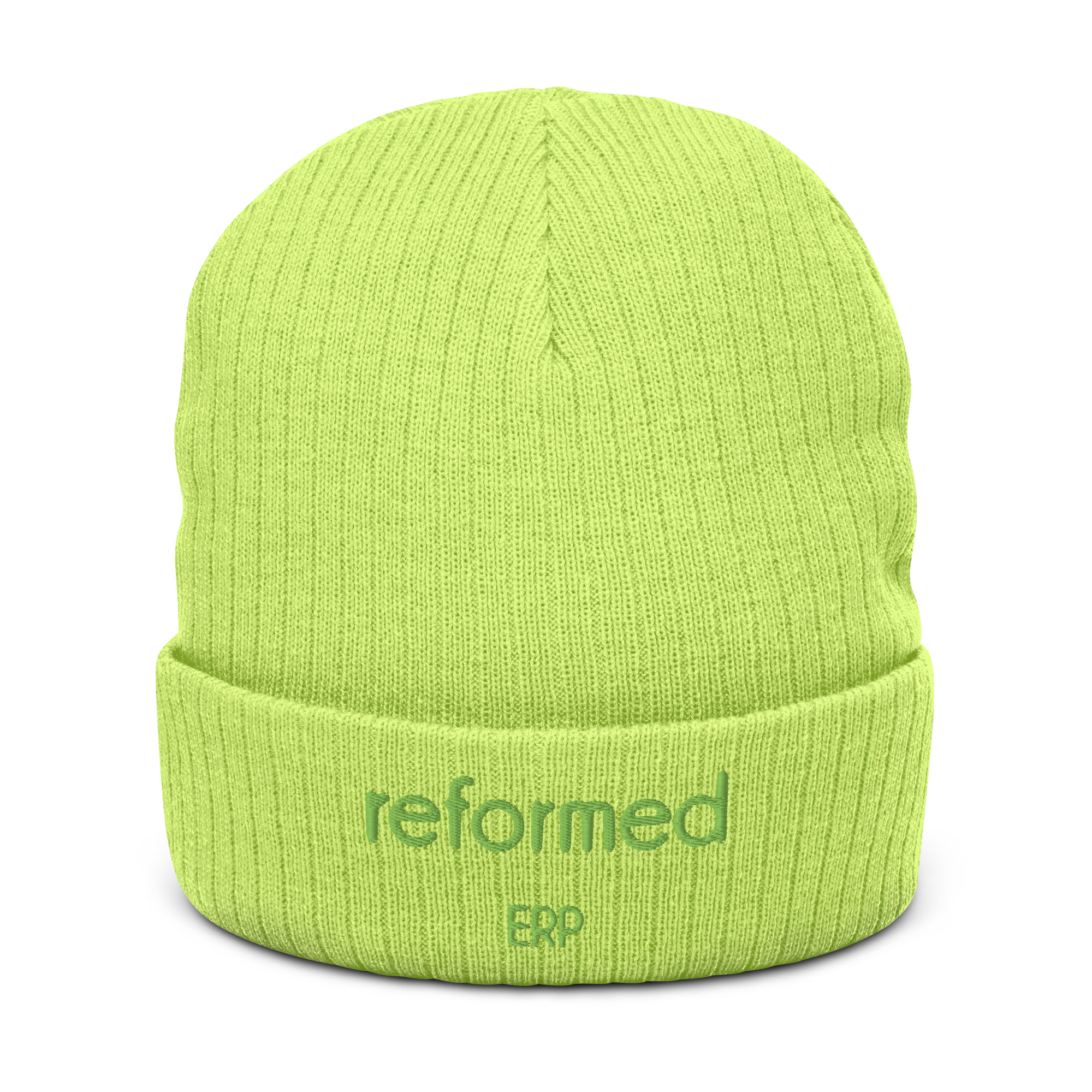 ribbed-knit-beanie-acid-green-front-694c4e0ec3152.png