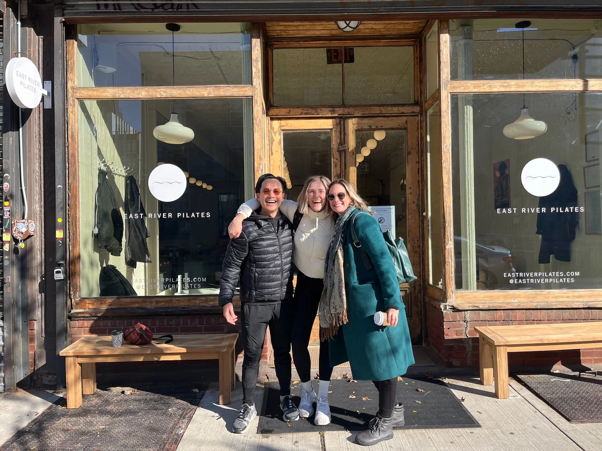 Tommy Bo, Talia, and Melody celebrating the opening of Metropolitan Studio.