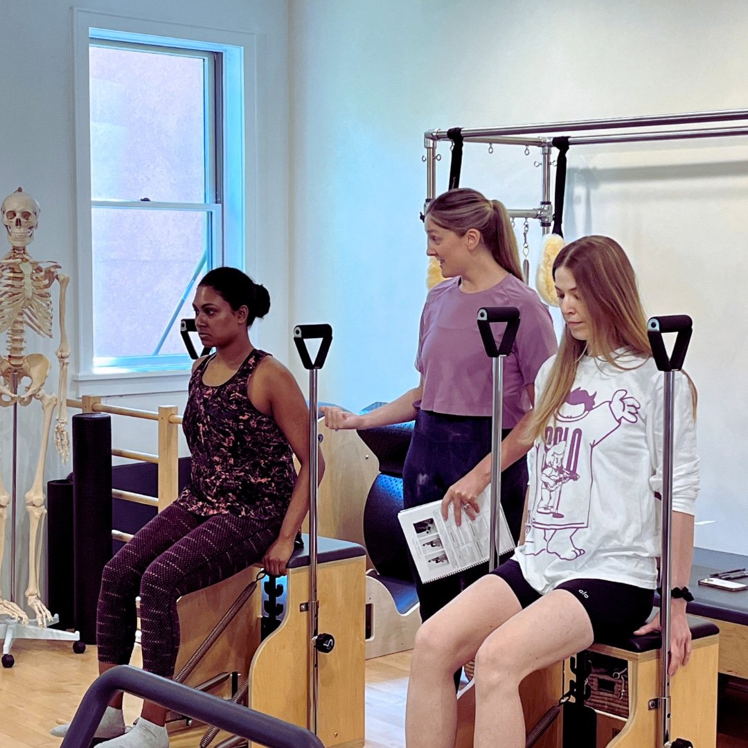 Talia leading a SPRING Apparatus Course at East River Pilates