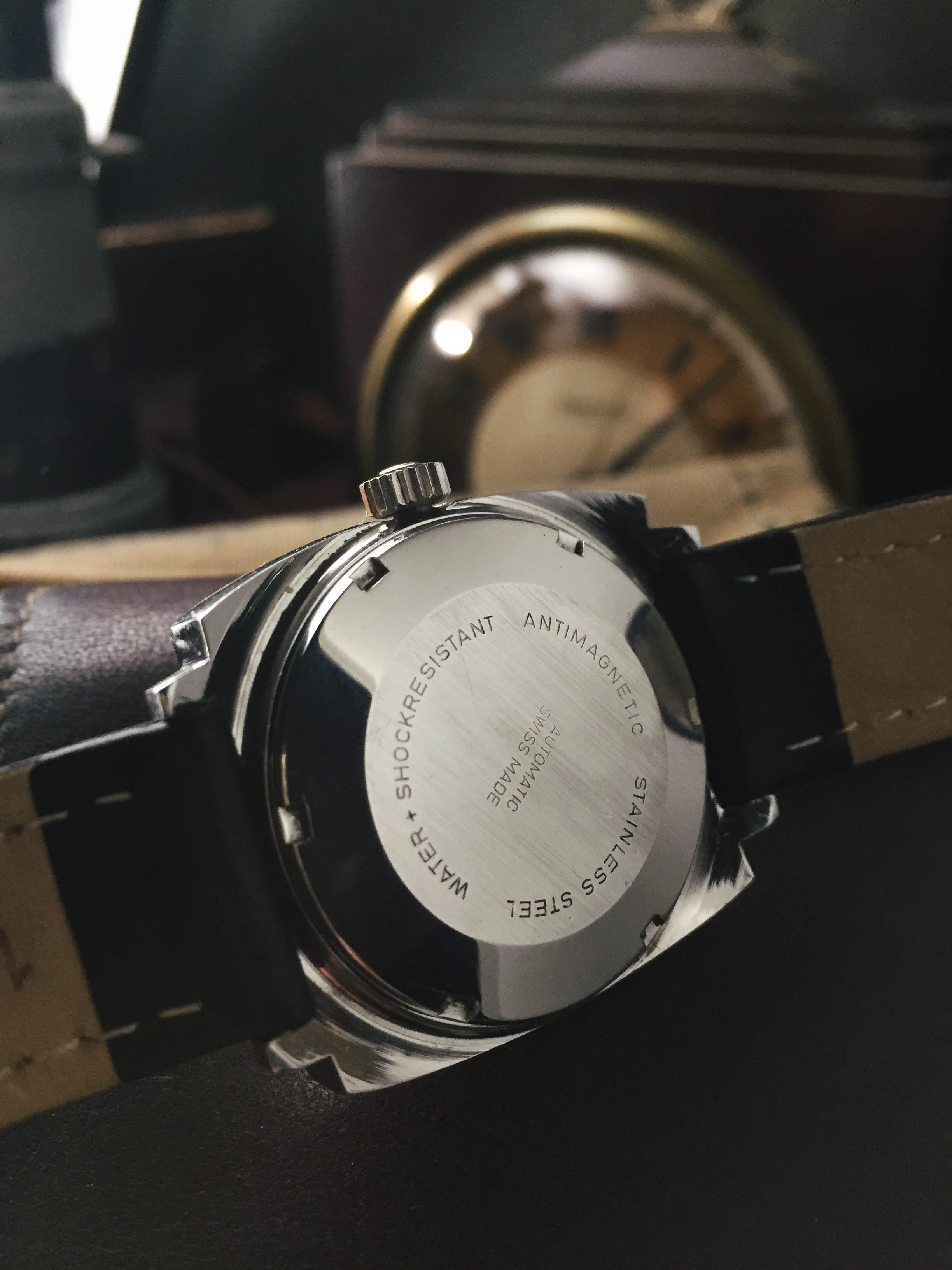 baylor automatic swiss made watch