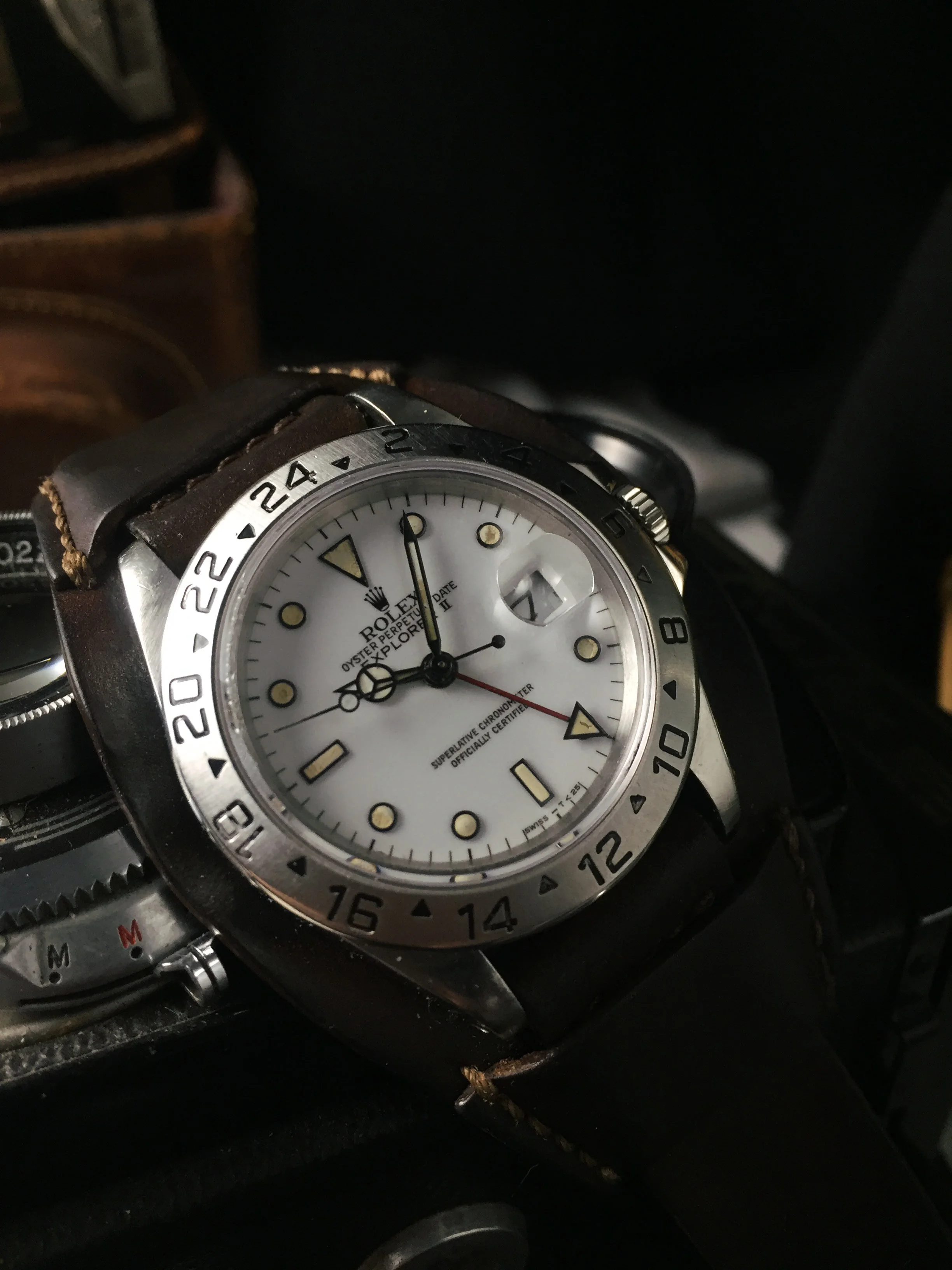 Rolex Explorer II 16570 Corn Dial 