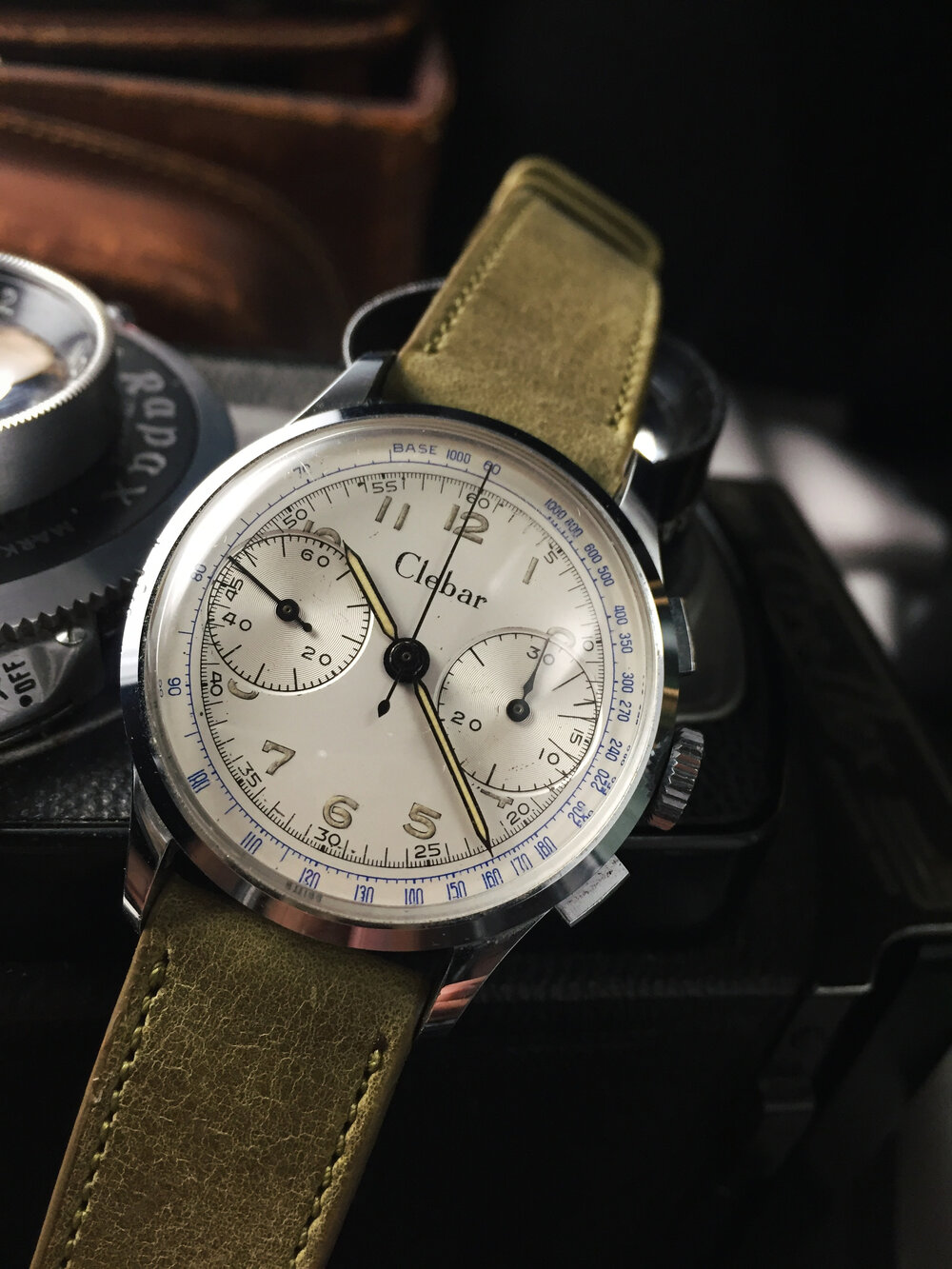 Late 50's Swiss Clebar Chronograph — Cool Vintage Watches