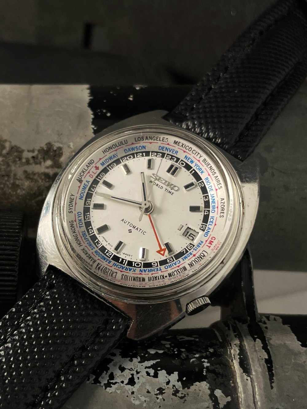 Big 60's World Time Seiko 6117-6400 — Cool Vintage Watches