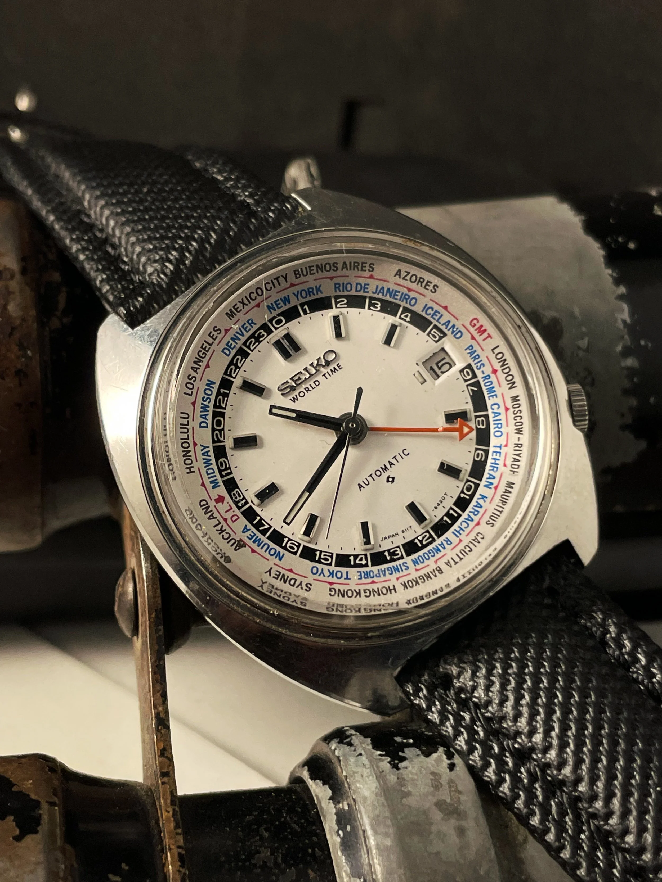 seiko world timer vintage