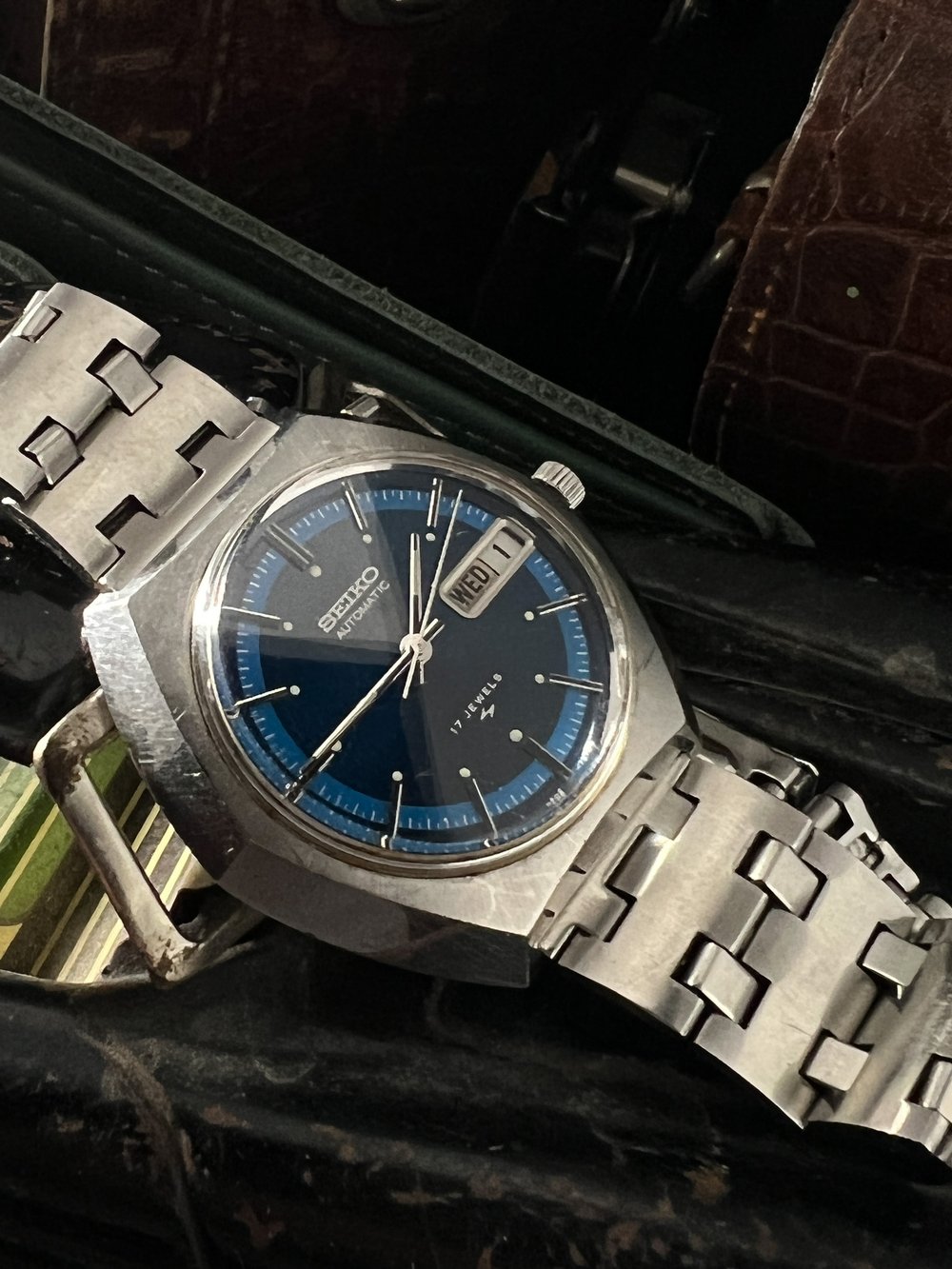 81 Cool Blue Seiko Day Date Automatic — Cool Vintage Watches
