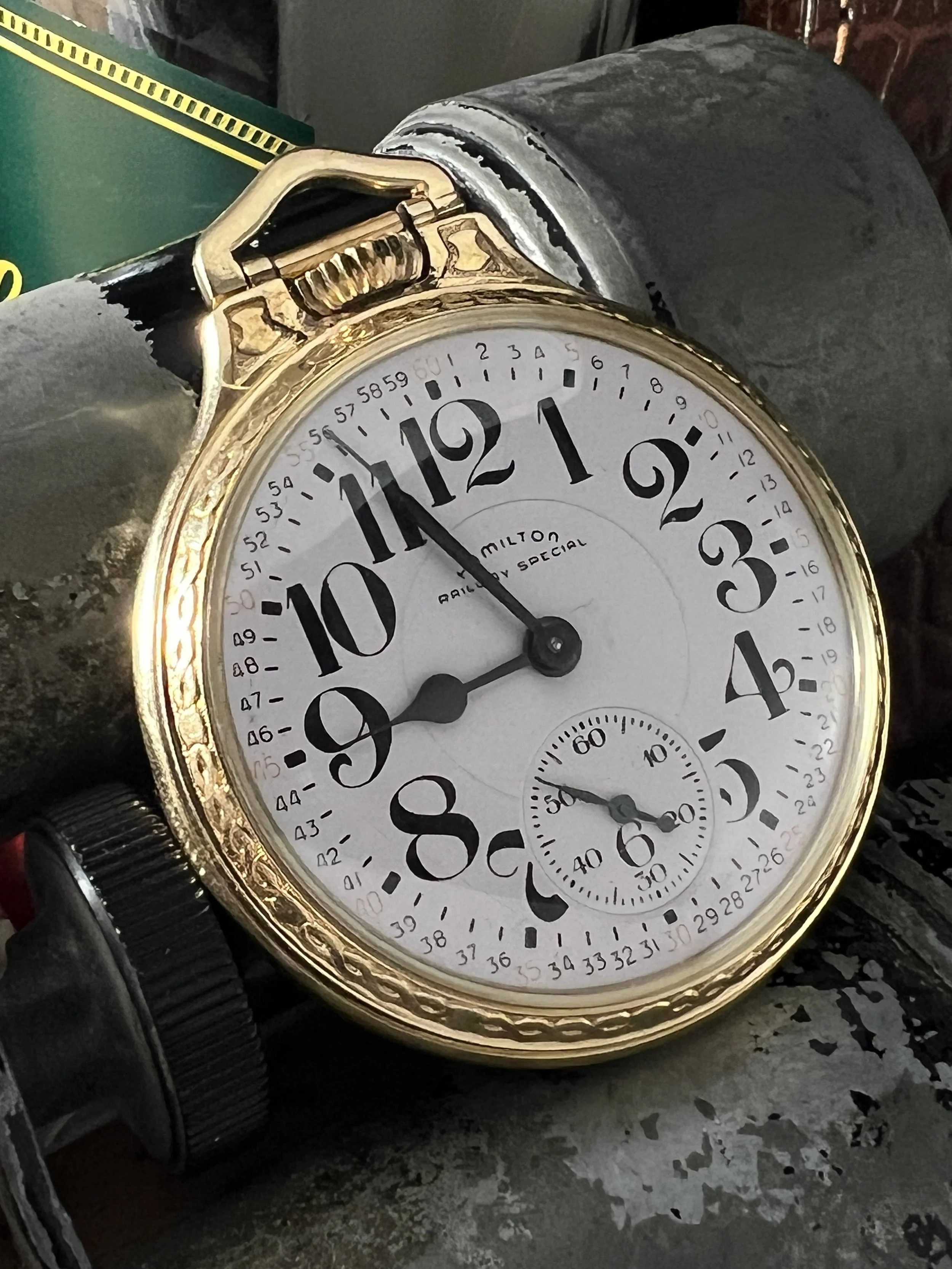 Antique hamilton pocket hot sale watches value