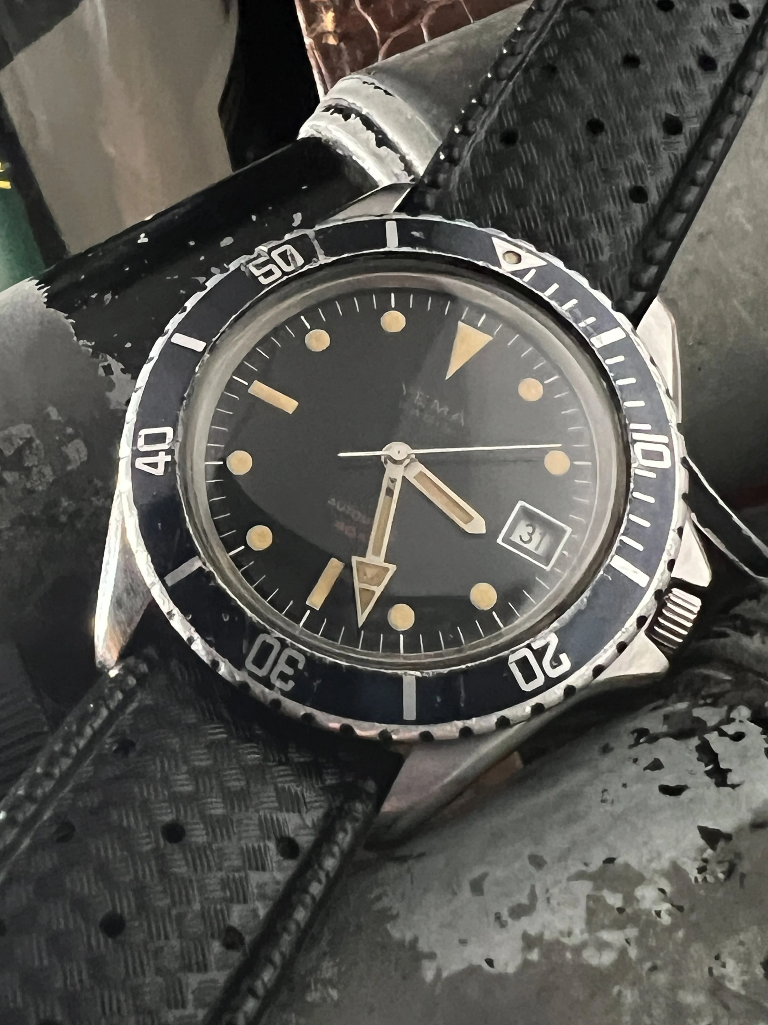 Automatic vintage 2025 diver 70's style