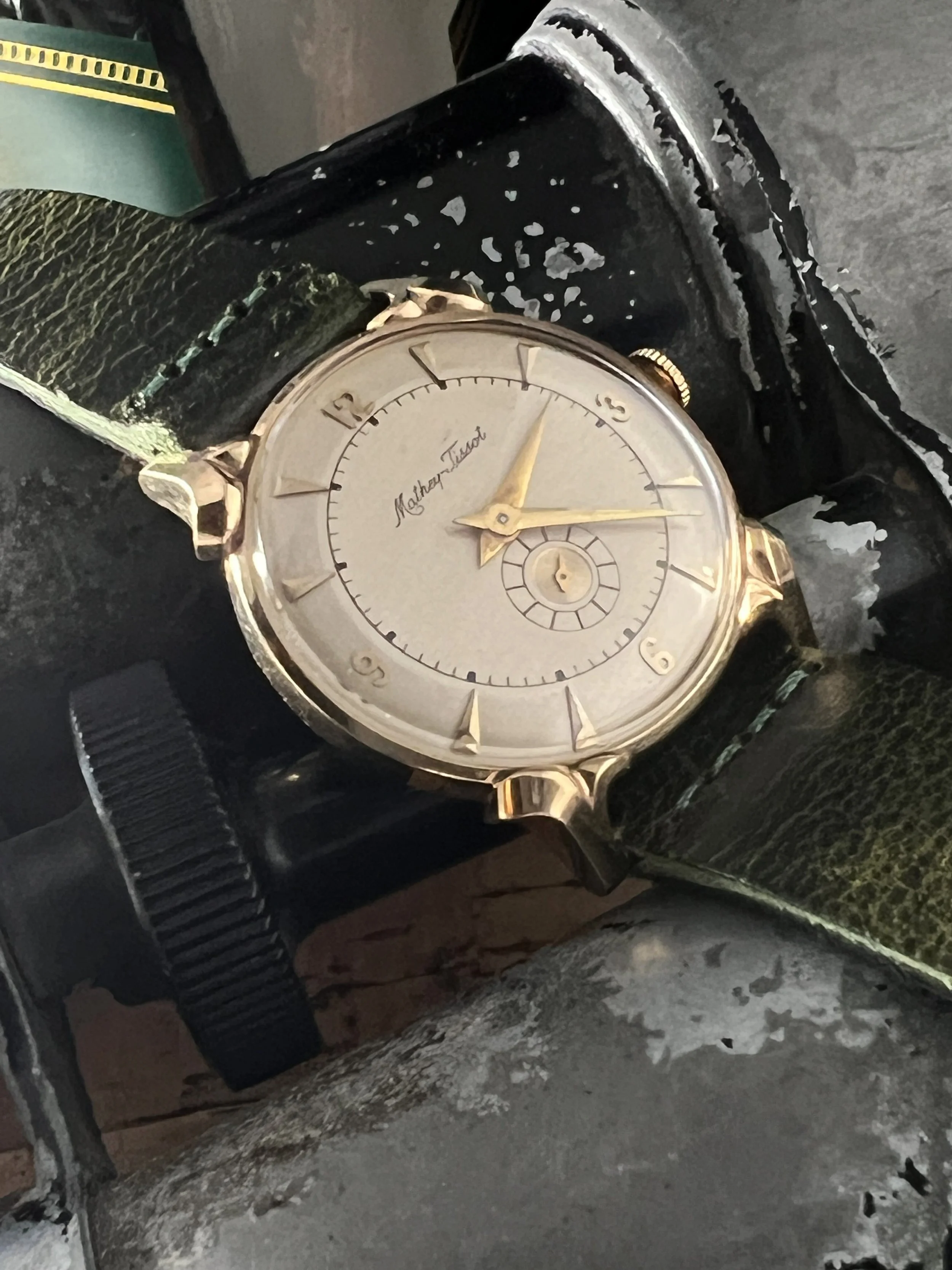 Mathey tissot 14k gold watch online
