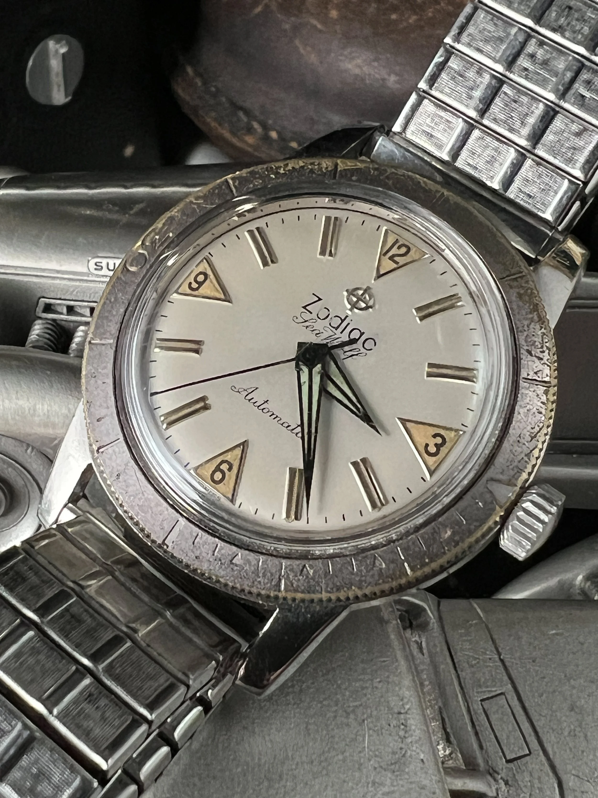 60 s Zodiac Sea Wolf Cool Vintage Watches