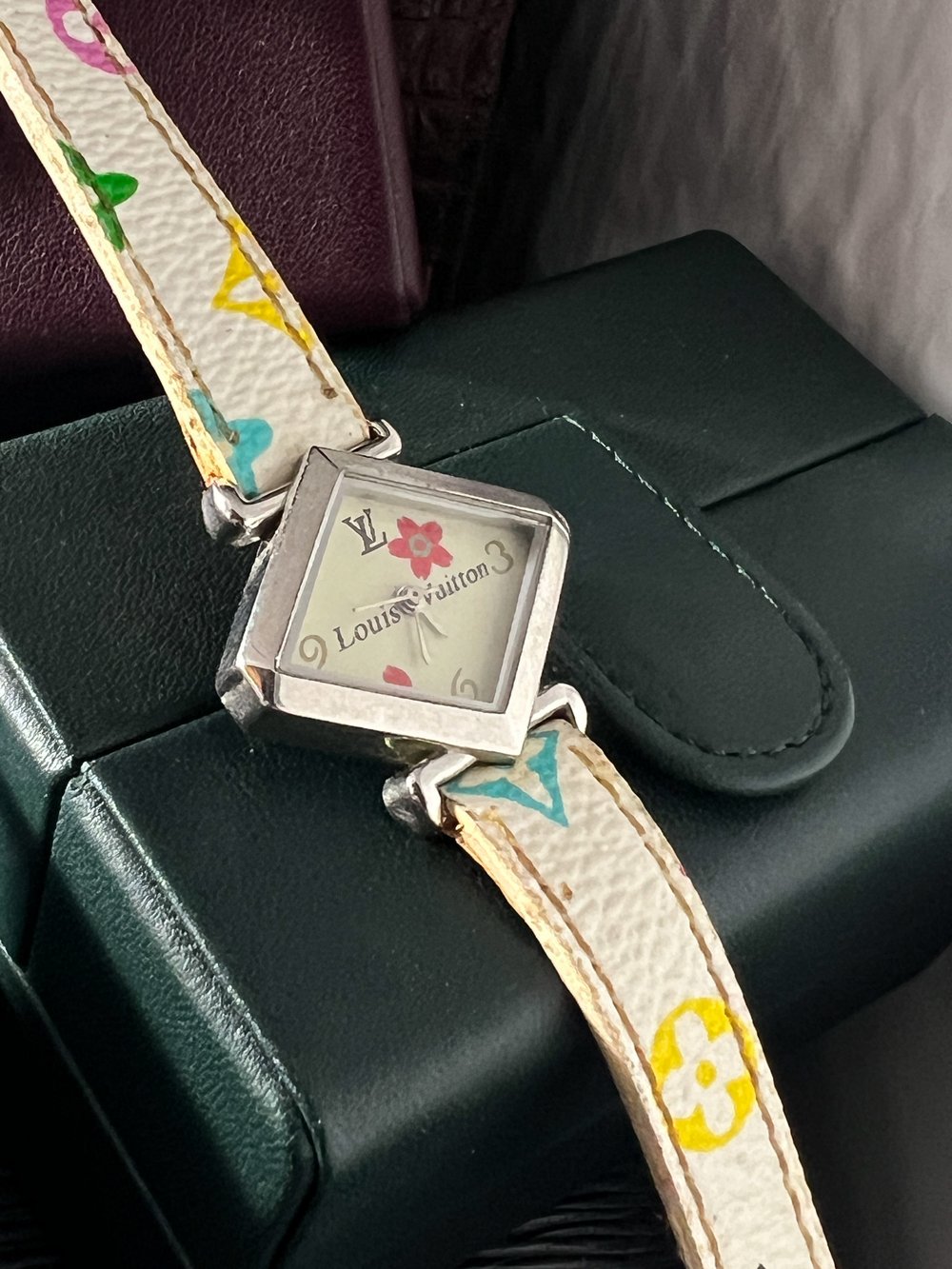 1980s Louis Vuitton Leather Watch