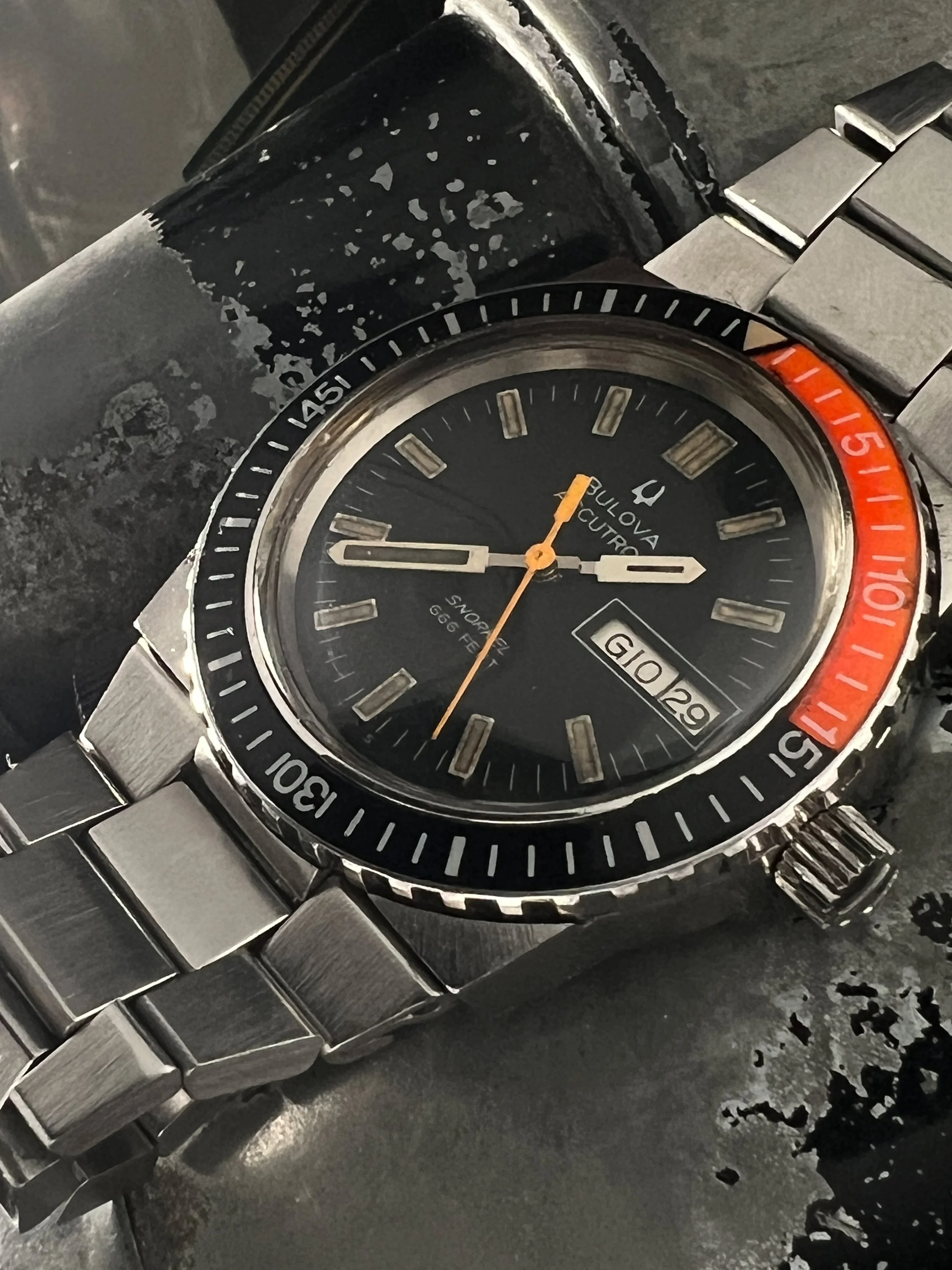 1970 s Bulova Snorkel 666 Devil Diver Accutron Cool Vintage Watches