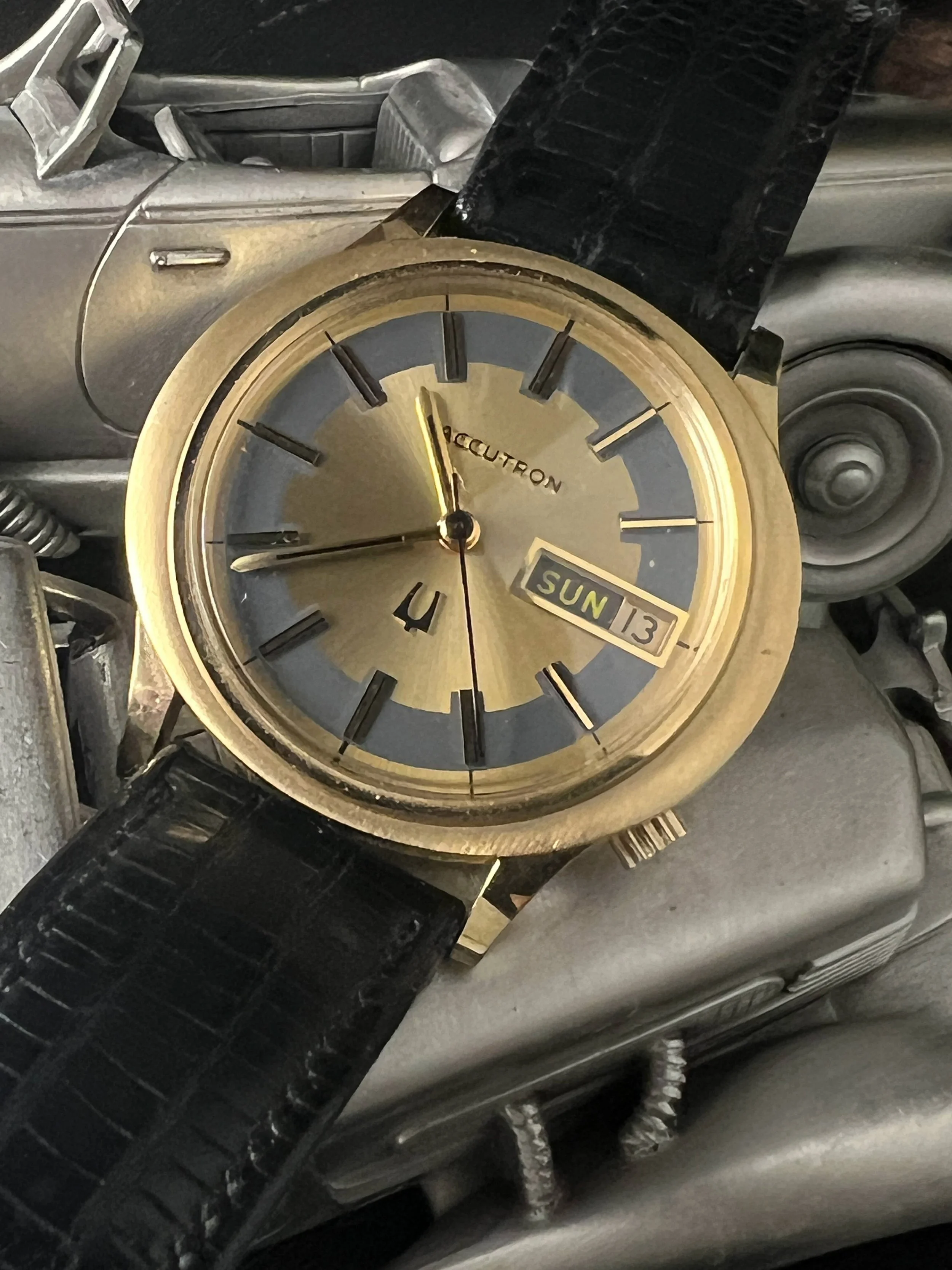 1973 Accutron 14kt Cool Dial Cool Vintage Watches