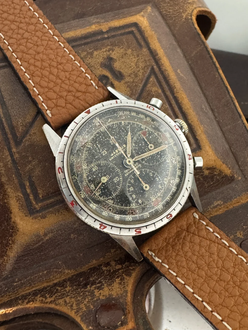 1940s Jardur Bezelmeter Aviation Chronograph — Cool Vintage Watches