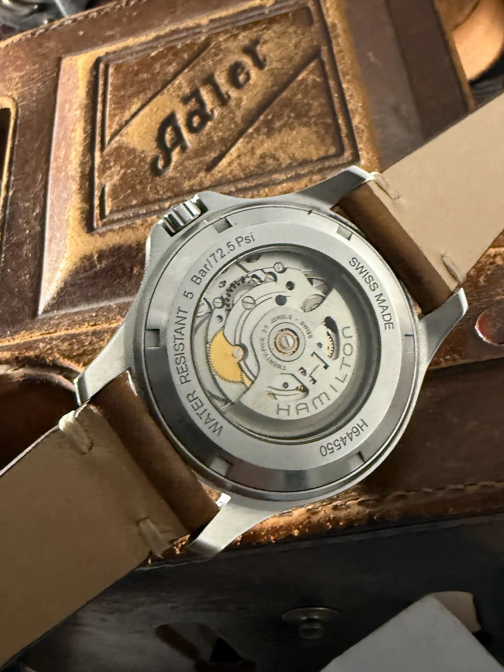 Montre Hamilton Khaki Field King Automatique, Acier, Bracelet Nato Noir - Occasion