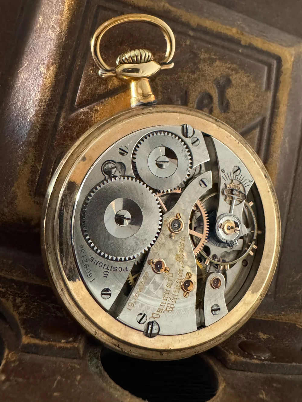 Montre De Poche Waltham Vanguard 1919 - Grade Chemin De Fer - Indicateur De Vent (occasion)