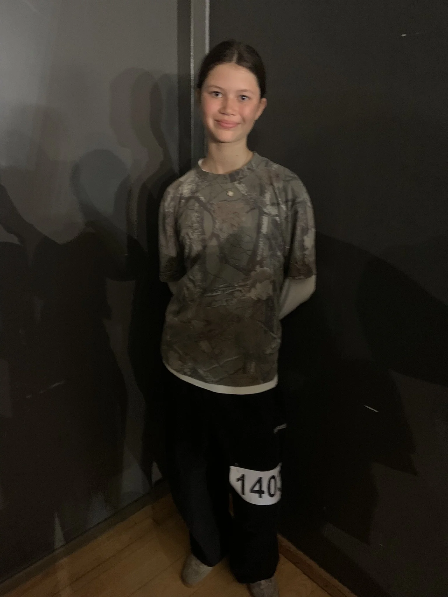 Danser fra Dansefeber i camouflage outfit til hiphop solo ved Danmarksmesterskaberne 2026 i Forum Horsens