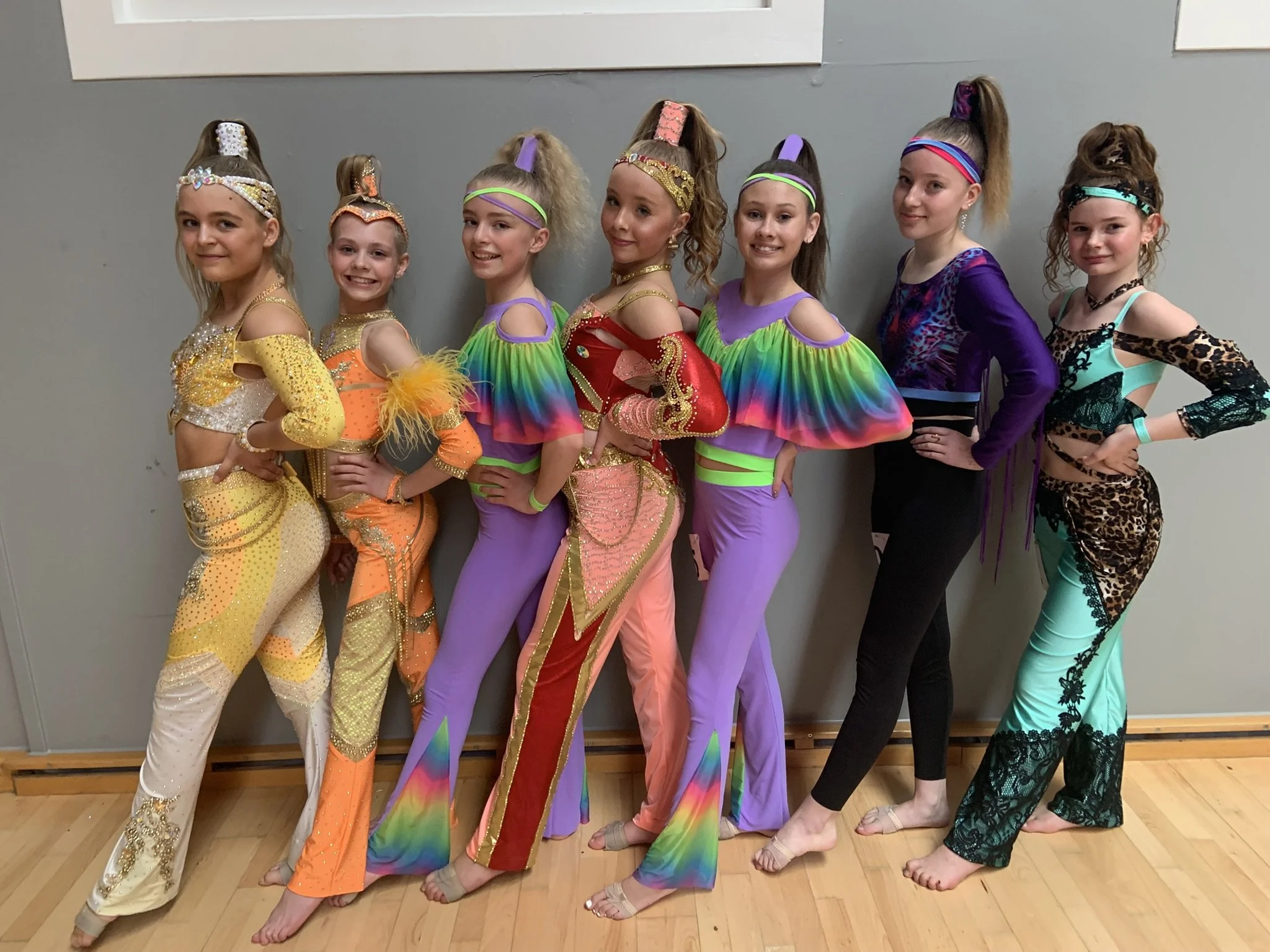 Discodansehold fra Dansefeber i Aarhus Syd ved dansekonkurrence