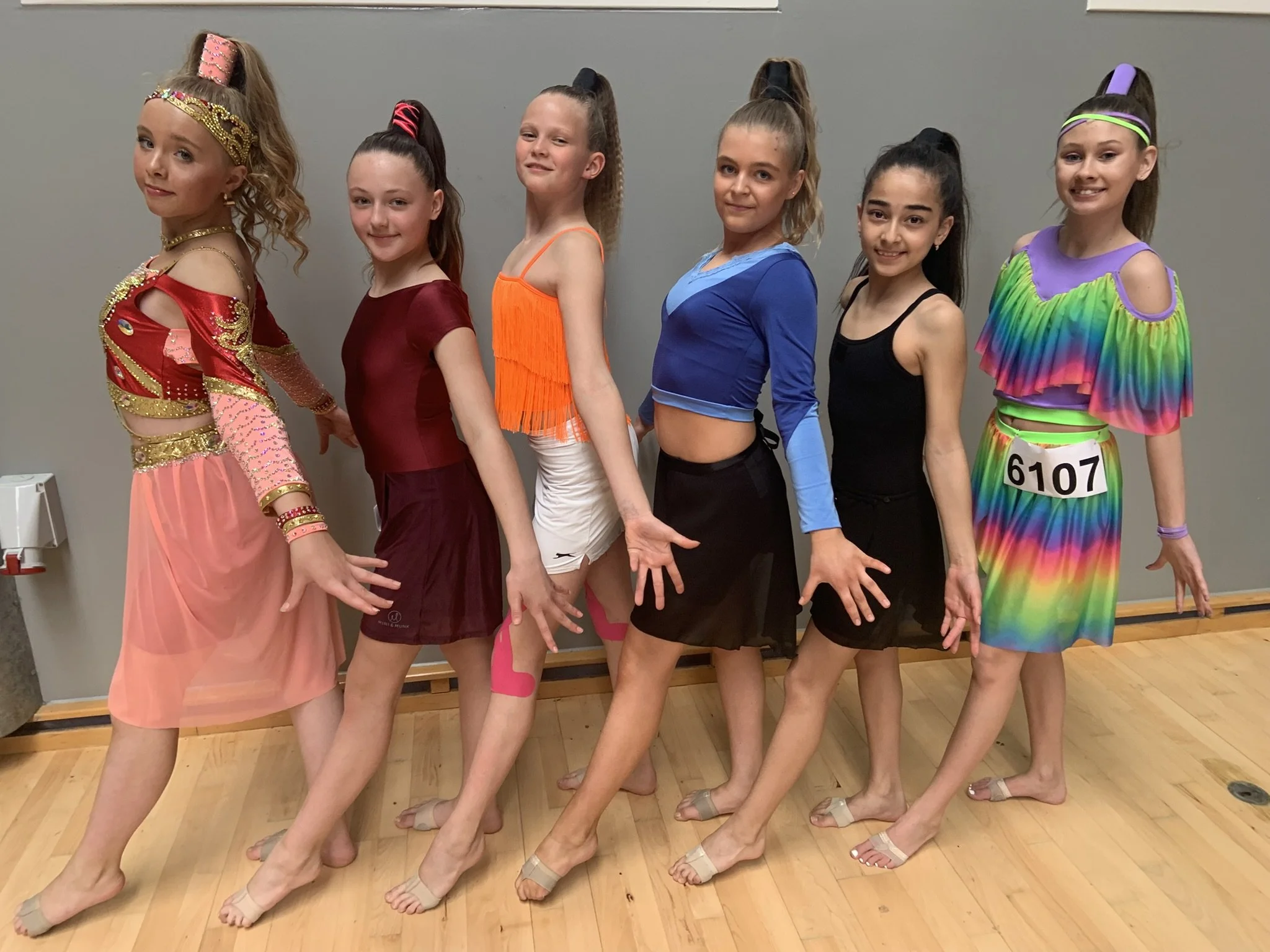 Dansegruppe fra Dansefeber i Aarhus Syd ved dansekonkurrence (disco slow)