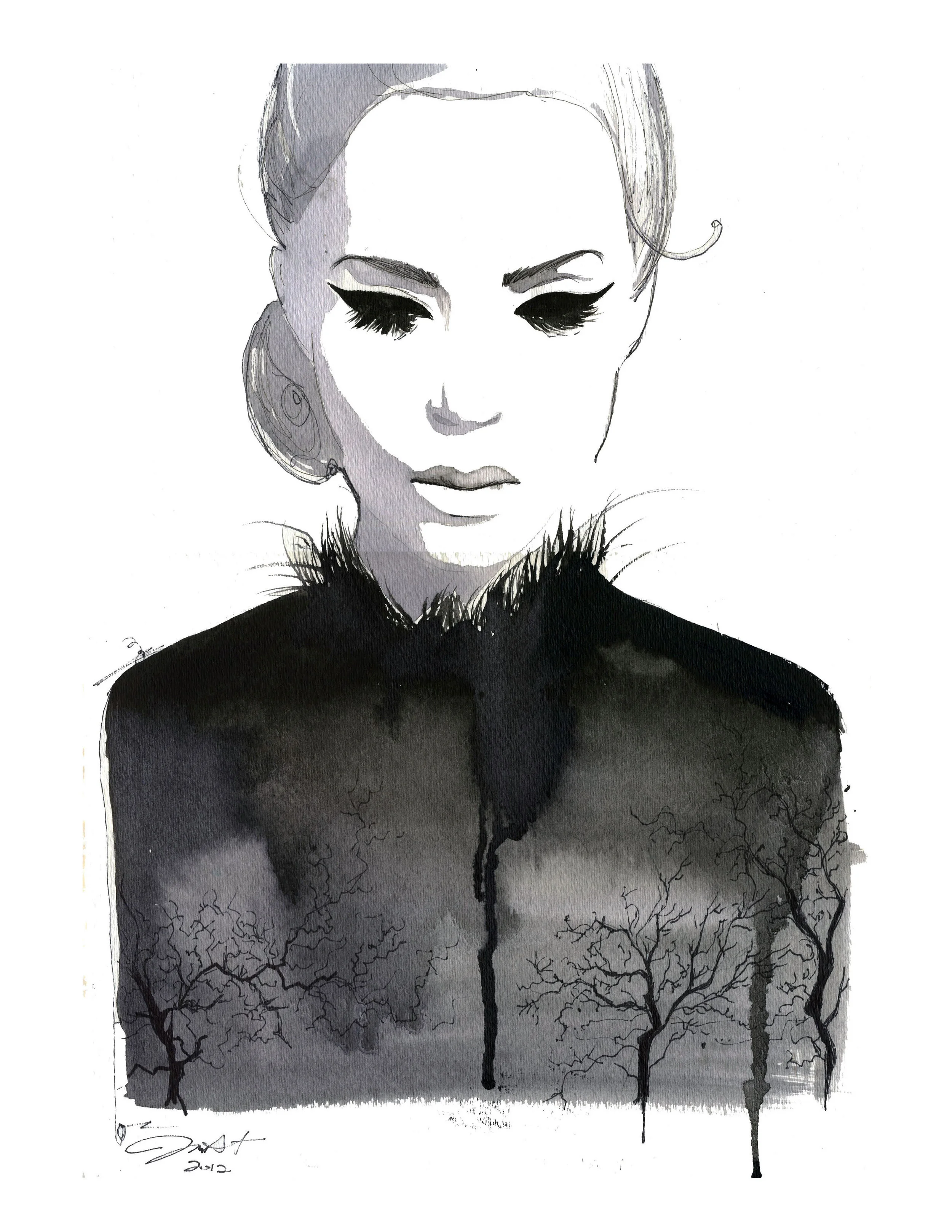 Trees as Veins. The painting that represented the pain I felt inside for so long, but not knowing how to express it to others at that point in my life. 