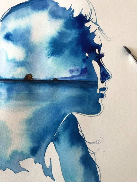 Bermuda Heals. A new watercolor study from yesterday.
