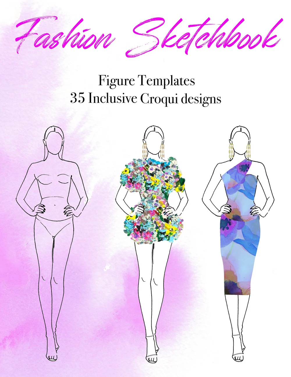 Digital Download Fashion Sketchbook  Jessica Durrant Illustration