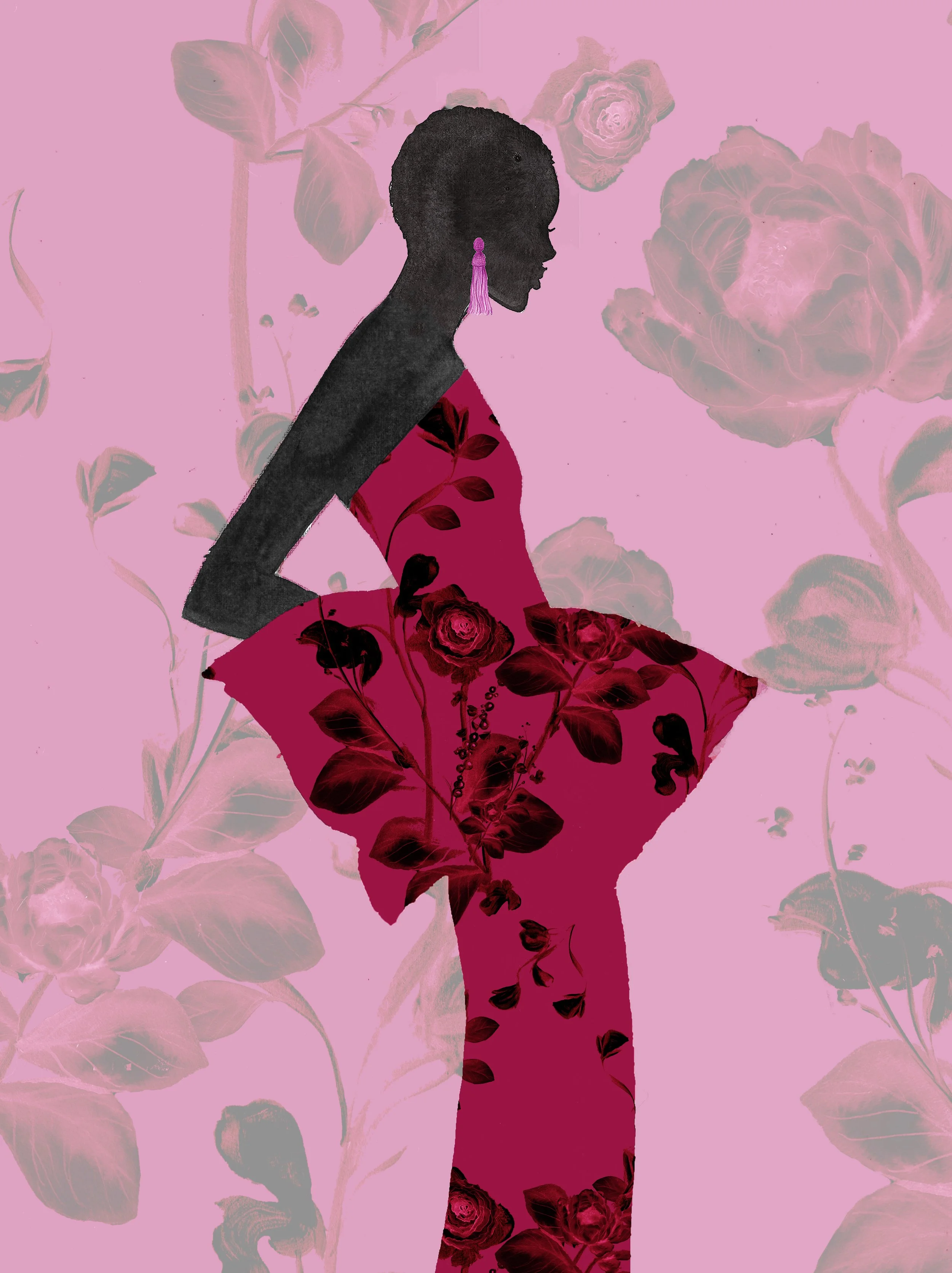 Red Floral Dress black woman.jpg