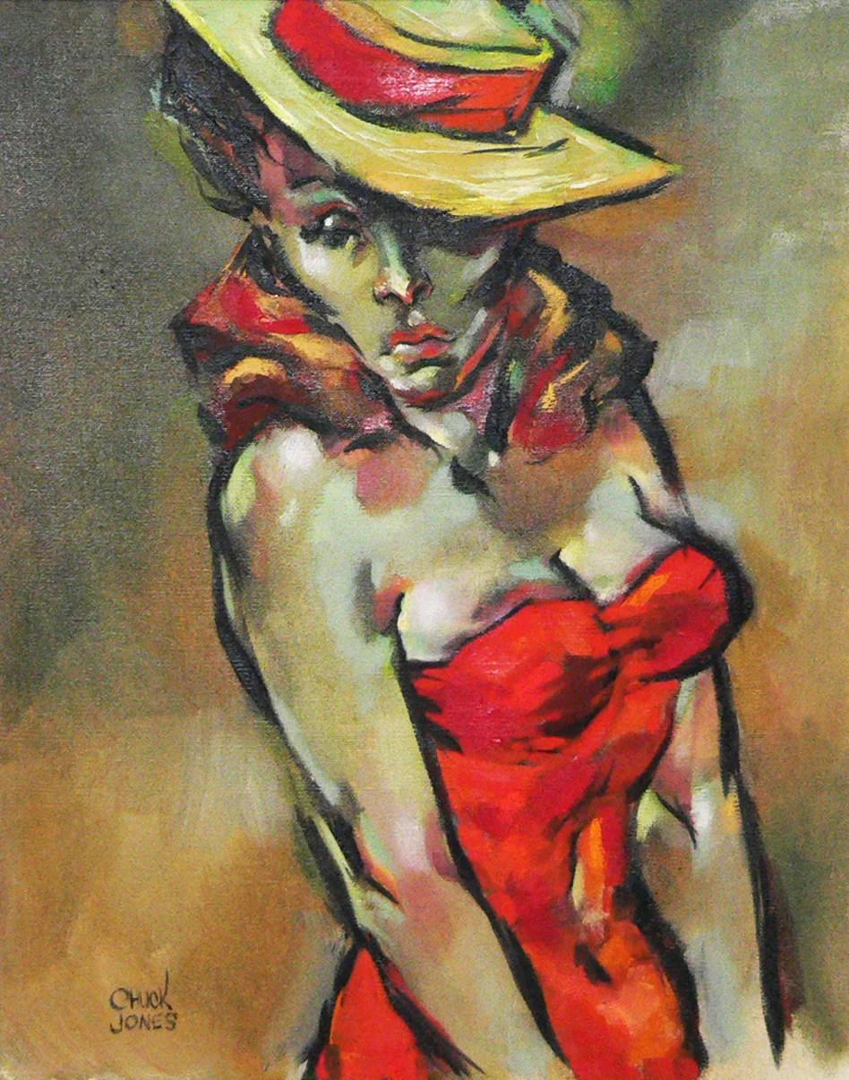 Lady in Red Dress