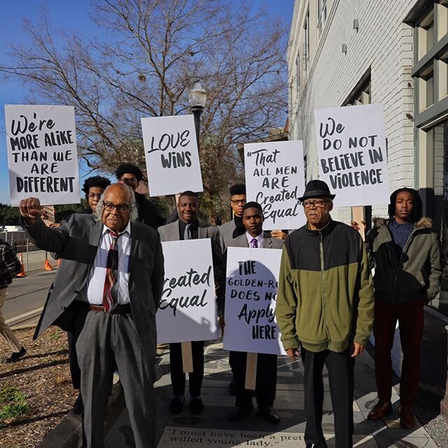 Today we stood with foot soldiers &amp; local heroes Rev. Henry Steele and Dr. John Due during the @leoncounty &amp; @thevillagesquaretallahassee press conference for Created Equal 60th Anniversary of #TLH Lunch Counter Sit-ins. This event commemorat