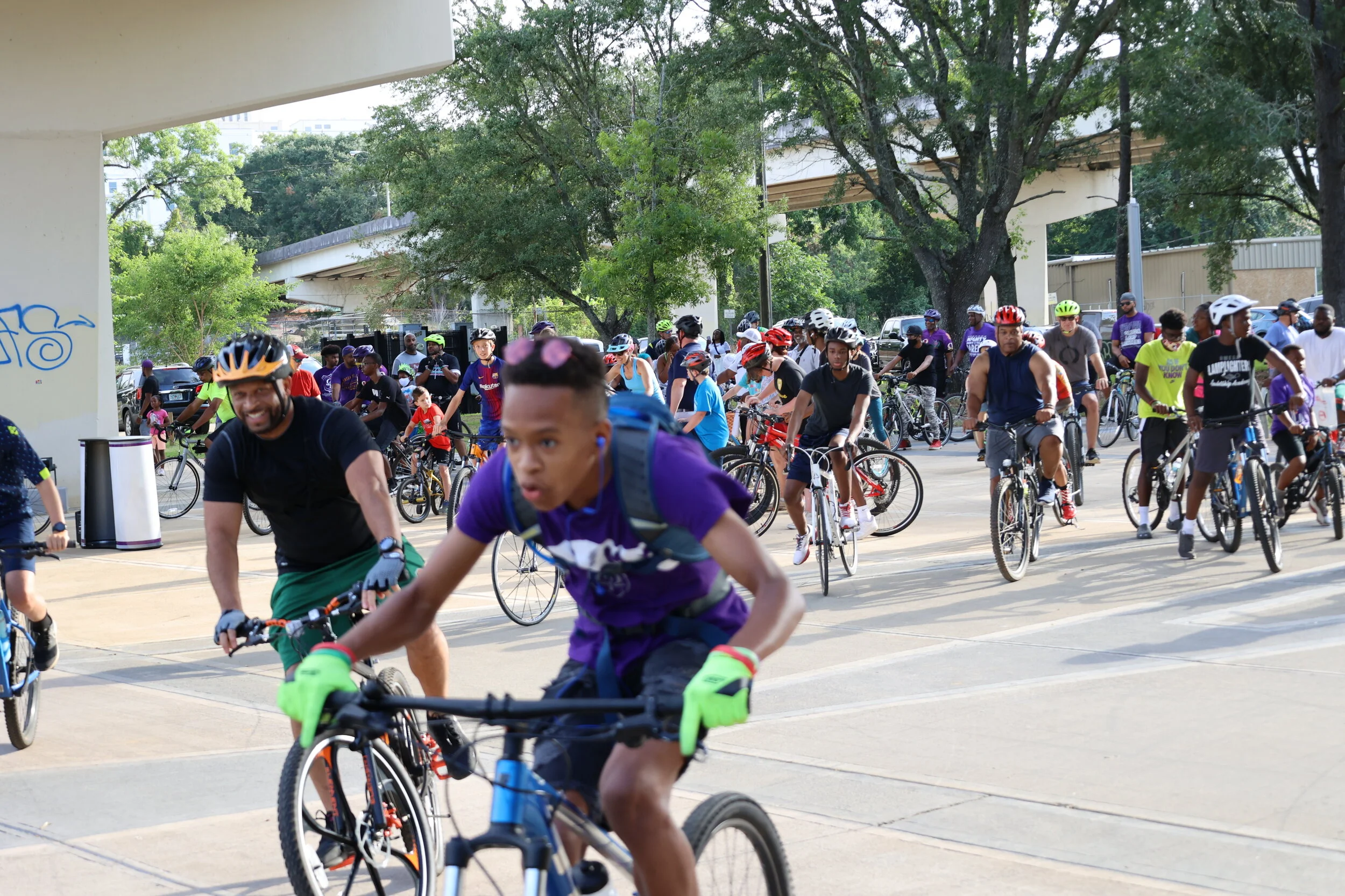 Omega Lamplighters host father's day bike ride