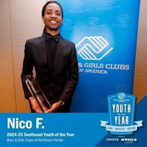 Boys &amp; Girls Clubs of America’s Southeast Region Youth of the Year From Jacksonville Heads to National Competition
