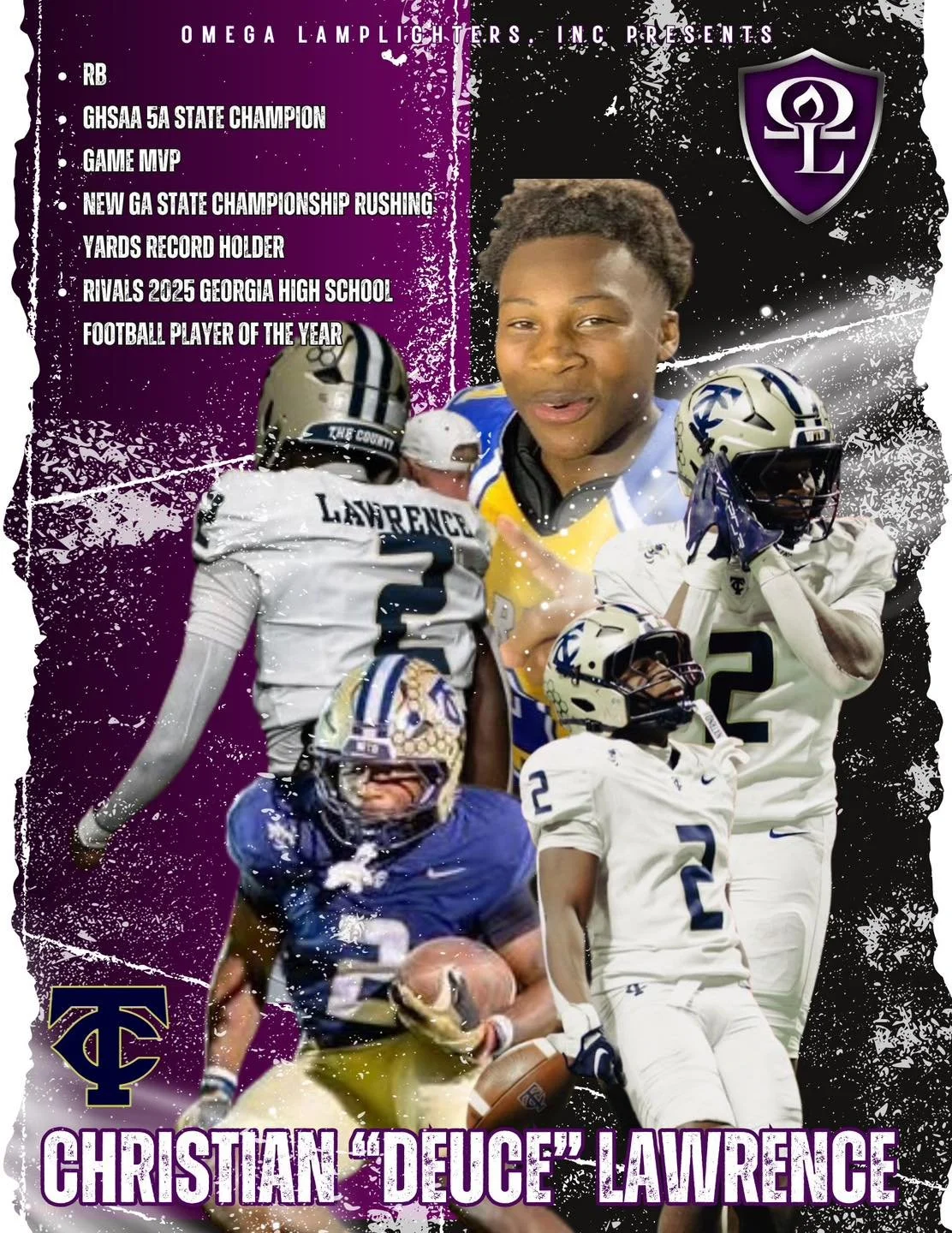 HIGHLIGHTS: Wake Forest signee Deuce Lawrence runs for 380 yards, breaking Georgia state championship record