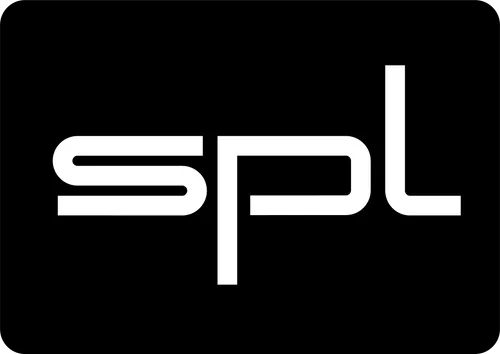 Logo with lowercase letters 's p l' in white on a black background.