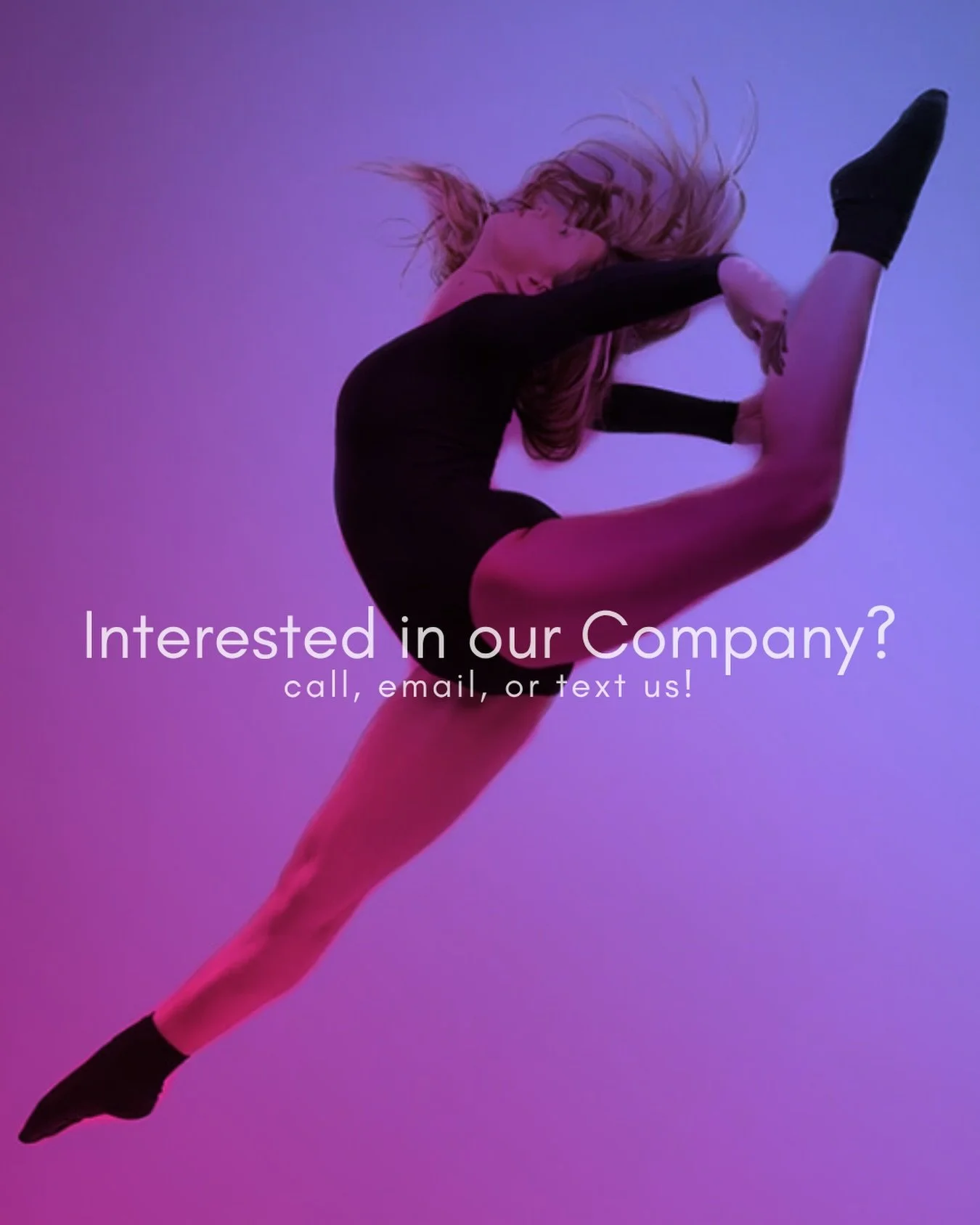 Interested in joining our Company? ✨ We&rsquo;d love to hear from you! Call, email, or text us to learn more. 💙
