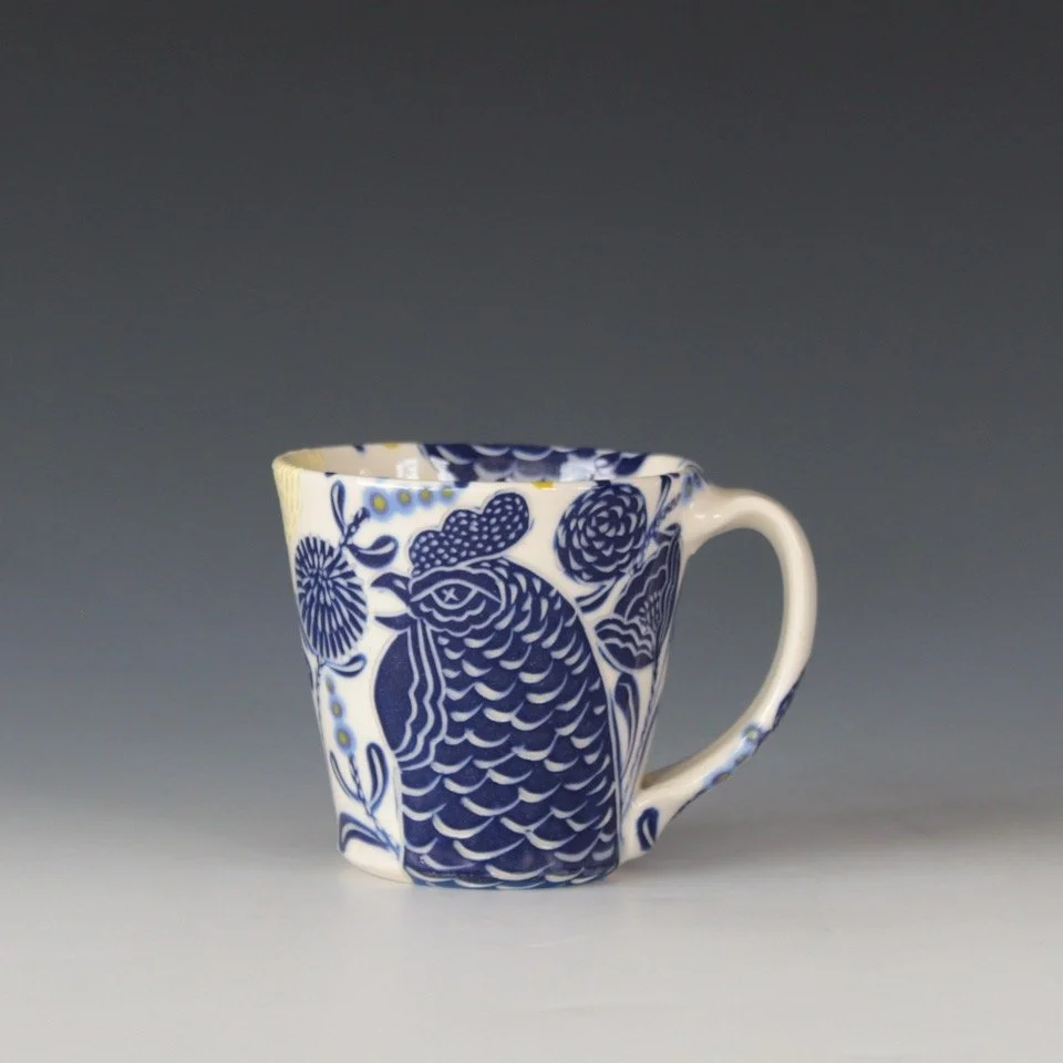 Sue Tirrell_Blue Chicken Heads Mug_2024.jpeg