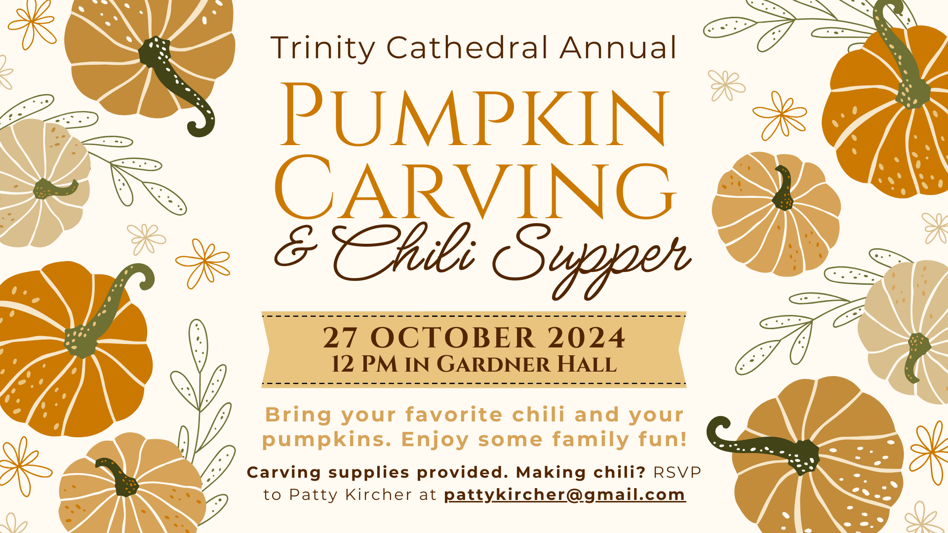 Annual Pumpkin Carving and Chili Supper