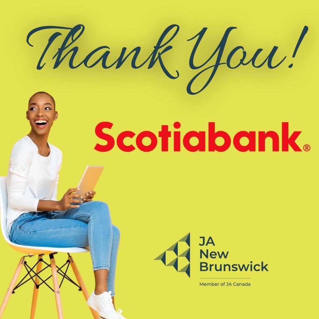 Thank you Scotiabank for your incredible support to JA in New Brunswick! You are helping us to reach even more youth with our Financial Literacy programming! 🚀

#successstartshere #weareJANB #newbrunswick #nbproud