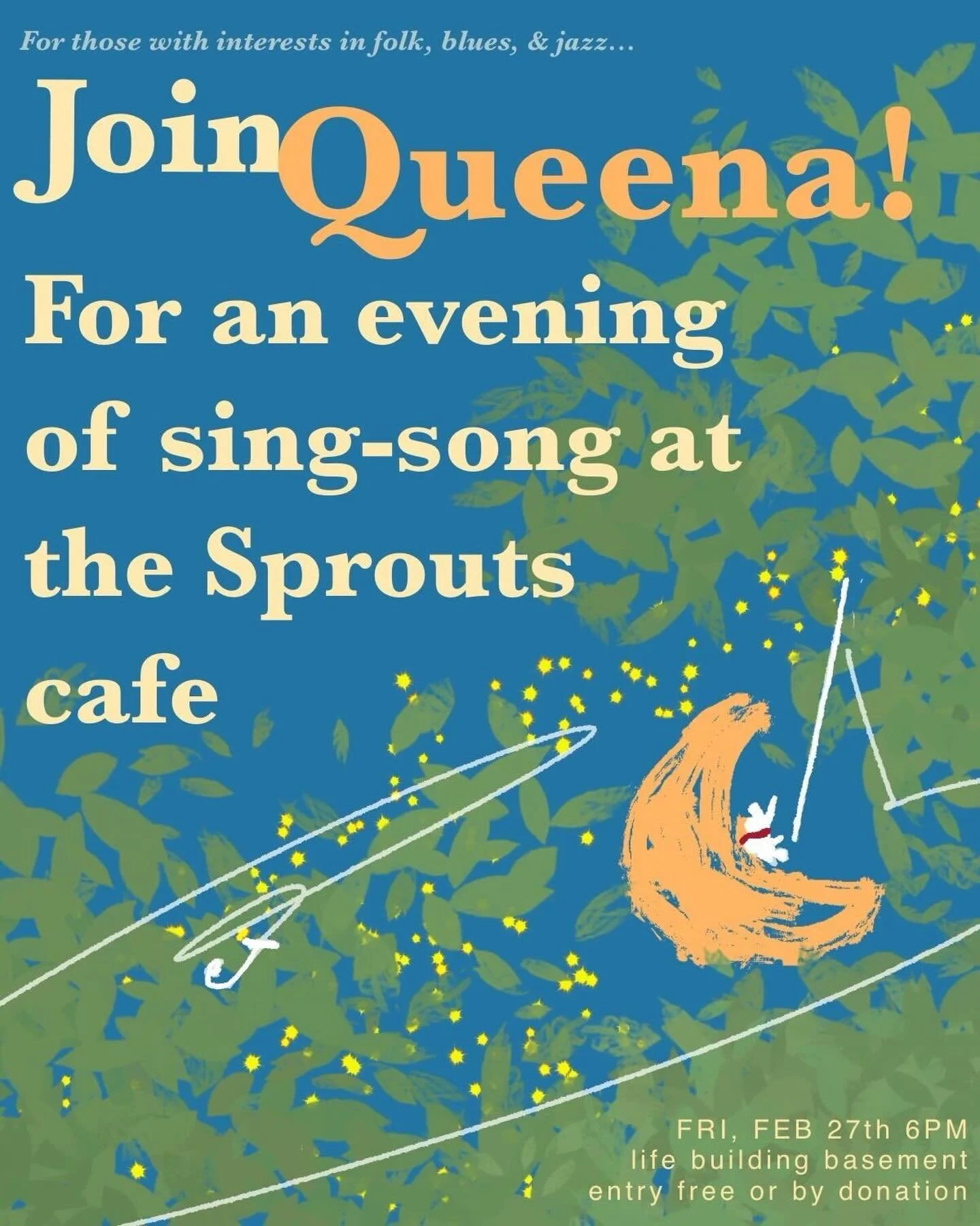 🎶Jazz night is back!!!🎶

Can't get enough of our jazz night last time? Fear not because we are happy to announce that we are hosting another jazz night featuring @queena_sings!🤩The event will be free/ by donation and all the proceeds will go to Au