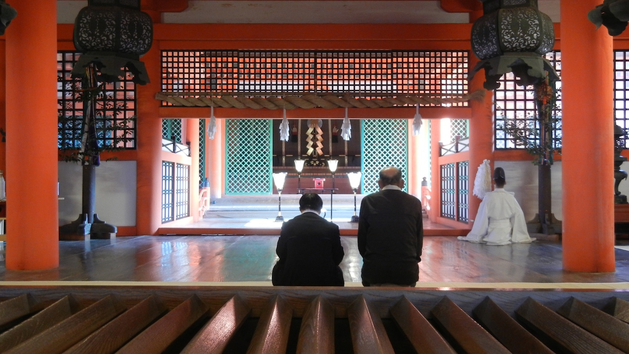   2-8  Main sanctuary at Itsukushima Shrine on Miyajima Island, dating to the late 6th century  