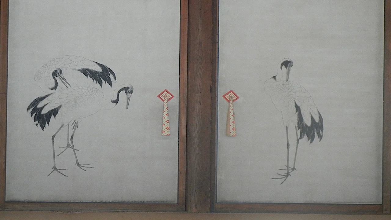   3-10  Painted sliding doors at the Kyoto imperial palace (Gosho)  