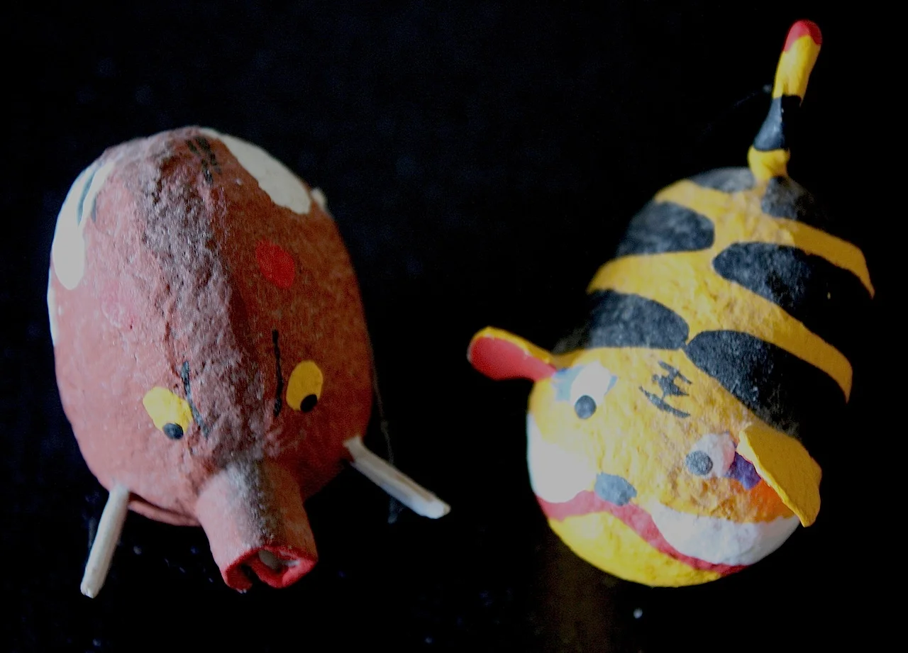 12-8 Japanese papier mache toys