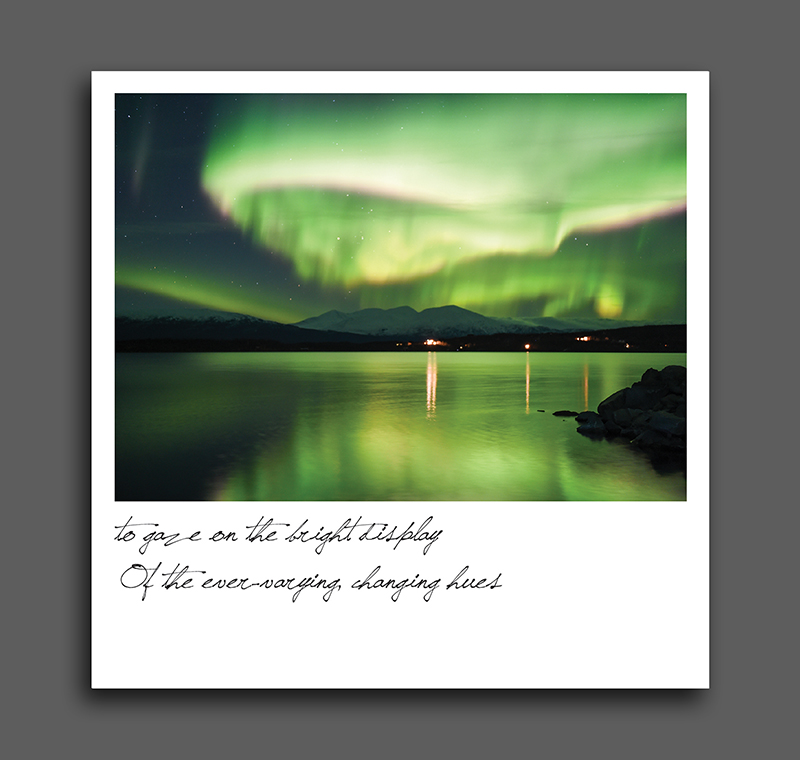 Postcard square 明信片正方型極光紀念版