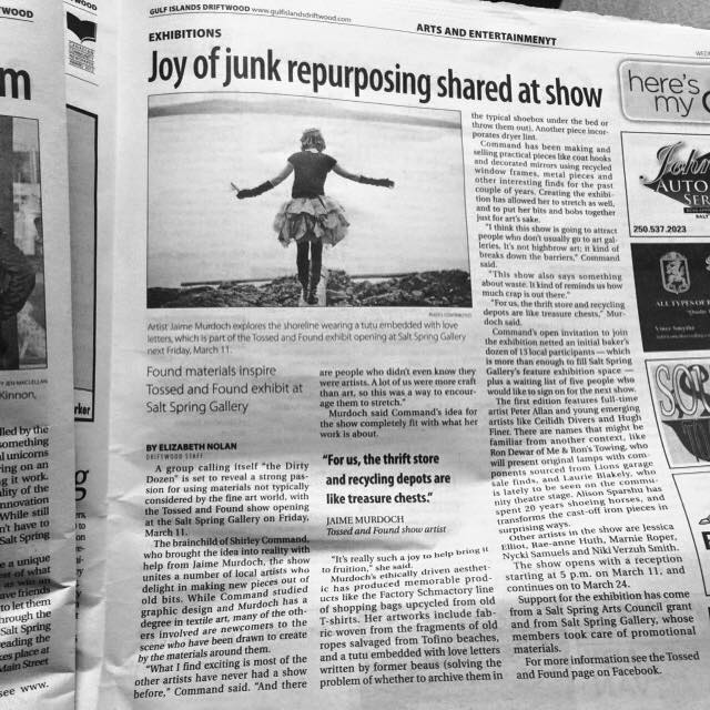 Salt Spring Driftwood article by Elizabeth Nolan and photo by Julia York